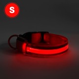 Egyéb LED-es nyakörv - akkumulátoros - S méret - piros