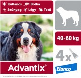 Elanco Advantix spot on - rácsepegtető oldat 40-60 kg közötti kutyáknak A.U.V. (4x 6 ml)