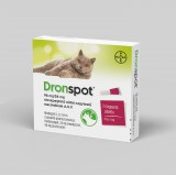 Elanco Dronspot 96 mg/24 mg rácsepegtető oldat nagytestű macskákna A.U.V. (1,12 ml; 5-8 kg közötti macskáknak) 1 db ampulla dobozból