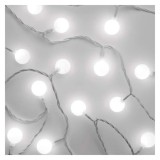 Emos Lighting EMOS LED karácsonyi fényfüzér - golyók, 4 m, kültéri és beltéri, hideg fehér, időzítő