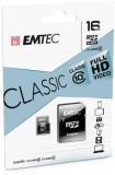 EMTEC "Classic" 16GB CL10 20/12 MB/s microSDHC Memóriakártya adapterrel