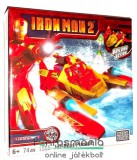 Eredeti, licencelt termék 74 elemes Vasember építőjáték - mozgatható Iron Man / Vasember figura és építhető jármű szett - Mega Bloks