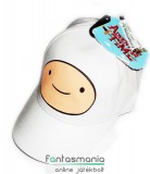 Eredeti, licencelt termék Adventure Time - Finn mintás fehér baseball sapka állítható pánttal, Junior méret - Kalandra Fel