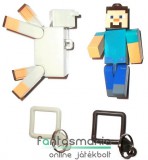 Eredeti, licencelt termék Minecraft - 2db mini figura - Steve és nyírtszőrű Bárány figura rárakható kulcstartóval,csomagolás nélkül forgalmazott új termék