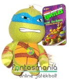 Eredeti, licencelt termék Tini Nindzsa Teknőcök - 13cm-es Leonardo plüss figura hangeffekttel - Nickelodeon TMNT Ninja Teknősök