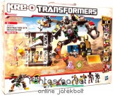 Eredeti, licencelt termék Transformers - Kre-O Devastator óriásrobottá építhető 4db Constructicon figura szett robot építőjáték 560 elem +6db mozgatható minifigura - 36951 Hasbro