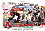 Eredeti, licencelt termék Transformers - Kre-O Optimus Prime vs Megatron 2db-os járművé építhető robot szett / építőjáték 379 elem +4db mozgatható minifigura - 98812 Hasbro