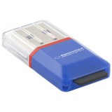 Esperanza USB 2.0 microSD kártyaolvasó kék (EA134B) (EA134B) - Memóriakártya olvasó