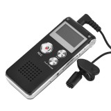 Ezone Digitális Diktafon VM85, zajcsökkentés, 8 GB, fekete-ezüstszín, black-silver