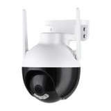 Ezone Intelligens Térfigyelő Kamera H1, 3MP, IP66 vízállóság, kétirányú hang funkció, mozgásérzékelés, éjszakai látás, gyors telepítés, fehér
