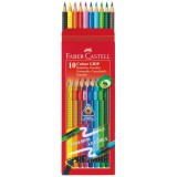 Faber-castell grip 2001 színes radíros 10db-os vegyes szín&#369; színes ceruza p3033-1796