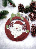 Family Karácsonyi dekoráció - Fa, mikulás 10 cm