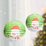 Family Karácsonyi lampion - Hóember mintával - 25 cm