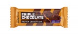 Fehérjeszelet, gluténmentes, 50g, biotech usa "protein dessert bar", triple chocolate 20022010200