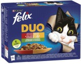 Felix Fantastic Duo alutasakos macskaeledel - Házias válogatás zöldséggel aszpikban - Multipack (14 karton = 14 x 12 x 85 g) 14280 g