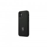 Ferrari Off Track Perforated iPhone 12 Mini tok fekete (FEOGOHCP12SBK) (FEOGOHCP12SBK) - Telefontok