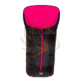 Fillikid bundazsák Eco big babakocsiba 100*55cm 1220-22 fekete /pink béléssel/