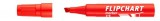 Flipchart marker, 1-4 mm, vágott, ICO Artip 12, piros (TICA12P)