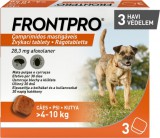 Frontpro bolha és kullancs elleni rágótabletta kutyáknak (3 db tabletta [egész doboz]; 4 - 10 kg l 3 x 28.3 mg)