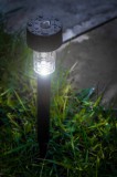 GARDEN OF EDEN Napelemes LED kis fekete lámpa világítás 19 cm