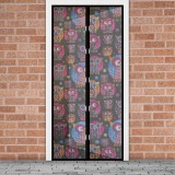 Garden of Eden Szúnyogháló függöny ajtóra mágneses 100 x 210 cm baglyos (11398E)