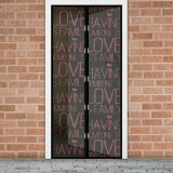 GARDEN OF EDEN Szúnyogháló függöny ajtóra -mágneses- 100 x 210 cm - "Love"