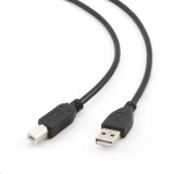 Gembird Cablexpert USB 2.0 A-B összekötő kábel 1m, fekete (CCP-USB2-AMBM-1M) (CCP-USB2-AMBM-1M) - Nyomtató kábel