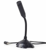 Gembird mic-d-02 asztali mikrofon, fekete