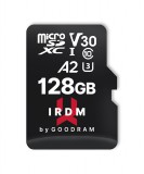 GOODRAM IR-M2AA-1280R12 microSDXC IRDM 128GB UHS-I U3 A2 memóriakártya adapterrel