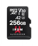 GOODRAM IR-M2AA-2560R12 microSD IRDM 256GB UHS-I U3 A2 memóriakártya adapterrel