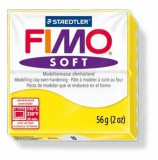 Gyurma, 56 g, égethető, FIMO "Soft", citromsárga