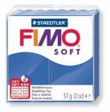 Gyurma, 57 g, égethető, FIMO Soft, fényes kék (FM802033)