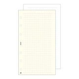 Gyûrûs kalendárium betét SATURNUS M327 négyzethálós jegyzetlap sárga lapos