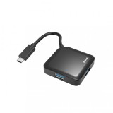 Hama 4 Port USB3.2 Type-C Hub Black 00200112