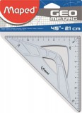 Háromszög vonalzó, műanyag, 45&#176;, 21 cm, MAPED Geometric (IMA242421)