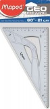 Háromszög vonalzó, műanyag, 60&#176;, 21 cm, MAPED Geometric (IMA242621)