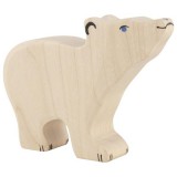 HOLZTIGER Fa játék állatok - jegesmedve, bocs, felemelt fejű
