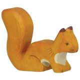 HOLZTIGER Fa játék állatok - mókus, narancs, álló