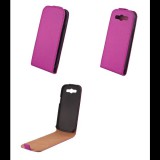 HTC Windows Phone 8S, Forcell lenyitható bőrtok, Slim Flip, felfelé nyíló - kinyitható, lila (70384) - Telefontok