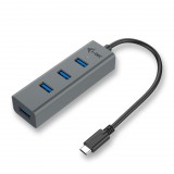 i-tec USB C Metal 4 portos HUB passive (C31HUBMETAL403) (C31HUBMETAL403) - USB Elosztó
