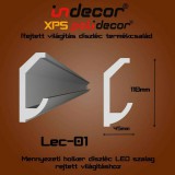 INDECOR Mennyezeti rejtett világítás díszléc 110x45mm, 2m/szál