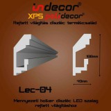 INDECOR Mennyezeti rejtett világítás díszléc 40x100mm, 2m/szál