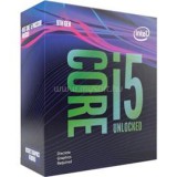 Intel Core i5-9600KF (6 Cores, 9M Cache, 3.70 up to 4.60 GHz, FCLGA1151) Dobozos, hűtés nélkül, nincs VGA (BX80684I59600KF)