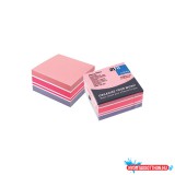 Jegyzettömb öntapadó, 75x75mm, 400lap, 5654-69 Info Notes pasztell fehér,pink, lila
