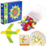 JM Montessori Puzzle Fa Formák Kreatív Kirakós Játék 130