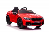KicsiKocsiBolt 12V Elektromos kisautó BMW M5 piros 9573 Összeszerelve, szentendrei bemutatótermünkben átvehető