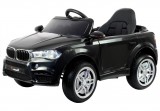 KicsiKocsiBolt BMW hasonmás 12V elektromos kisautó fekete 2.4GHz szülői távirányítóval, nyitható ajtóval, EVA kerekekkel  2531