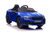 KicsiKocsiBolt BMW M5 DRIFT 24V Elektromos kisautó 2 motoros 2x200W 25000 fordulatú motorokkal, drift funkcióval, 2.4GHz szülői távirányítóval, nyitható ajtóval, EVA kerekekkel kék  9591