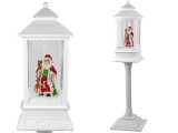 KicsiKocsiBolt Karácsonyi dekoráció lámpás lámpa Mikulás fehér karácsonyi énekek 12642
