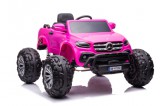 KicsiKocsiBolt Mercedes DK-MT950 4x4  Barbie Pink 12V Elektromos kisautó LCD kijelzővel ,nyitható ajtókkal,szülői távirányítóval  9827
